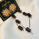 Tassel Earring-01 (Brown)